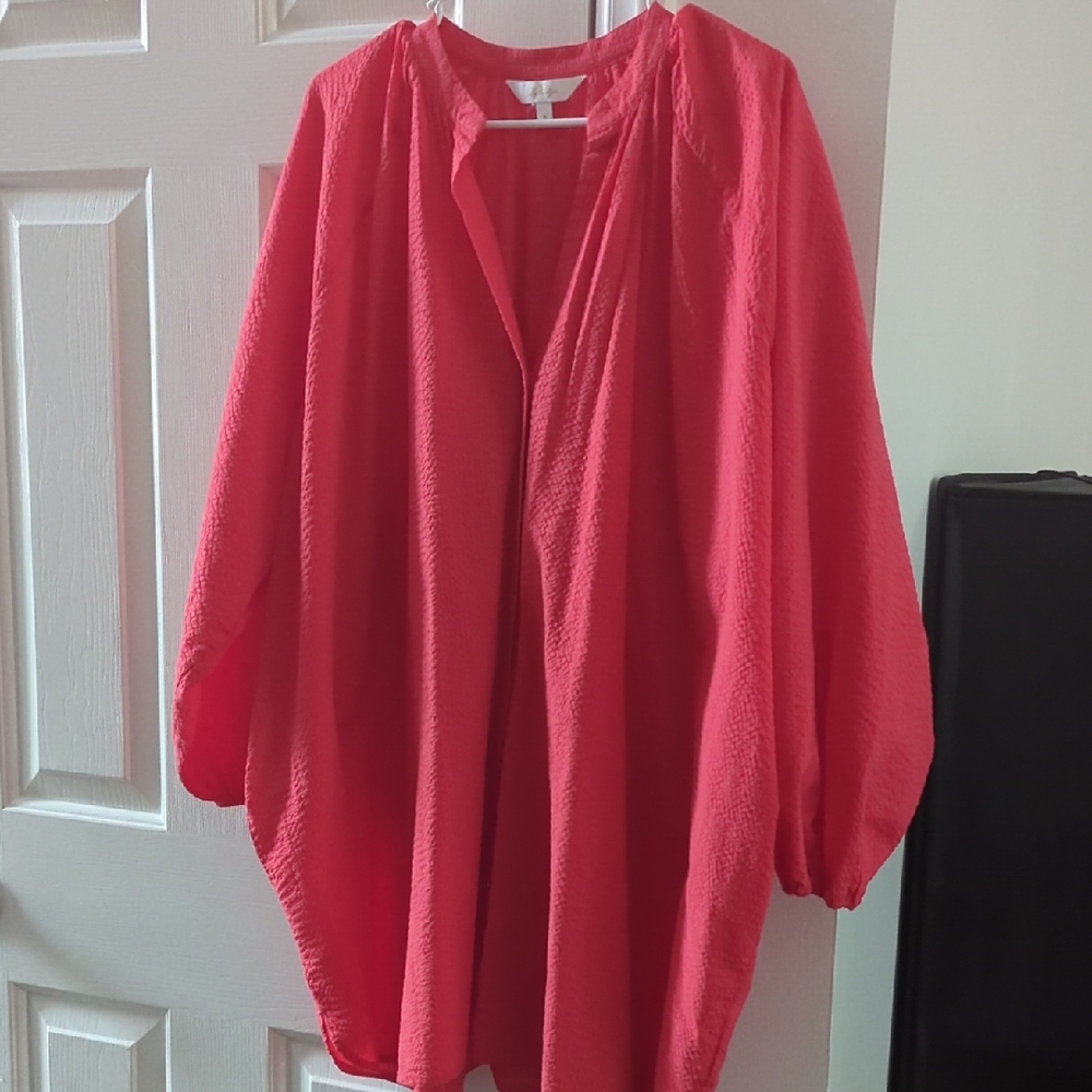 Lilly Pulitzer Vibrant Red Coverup Up